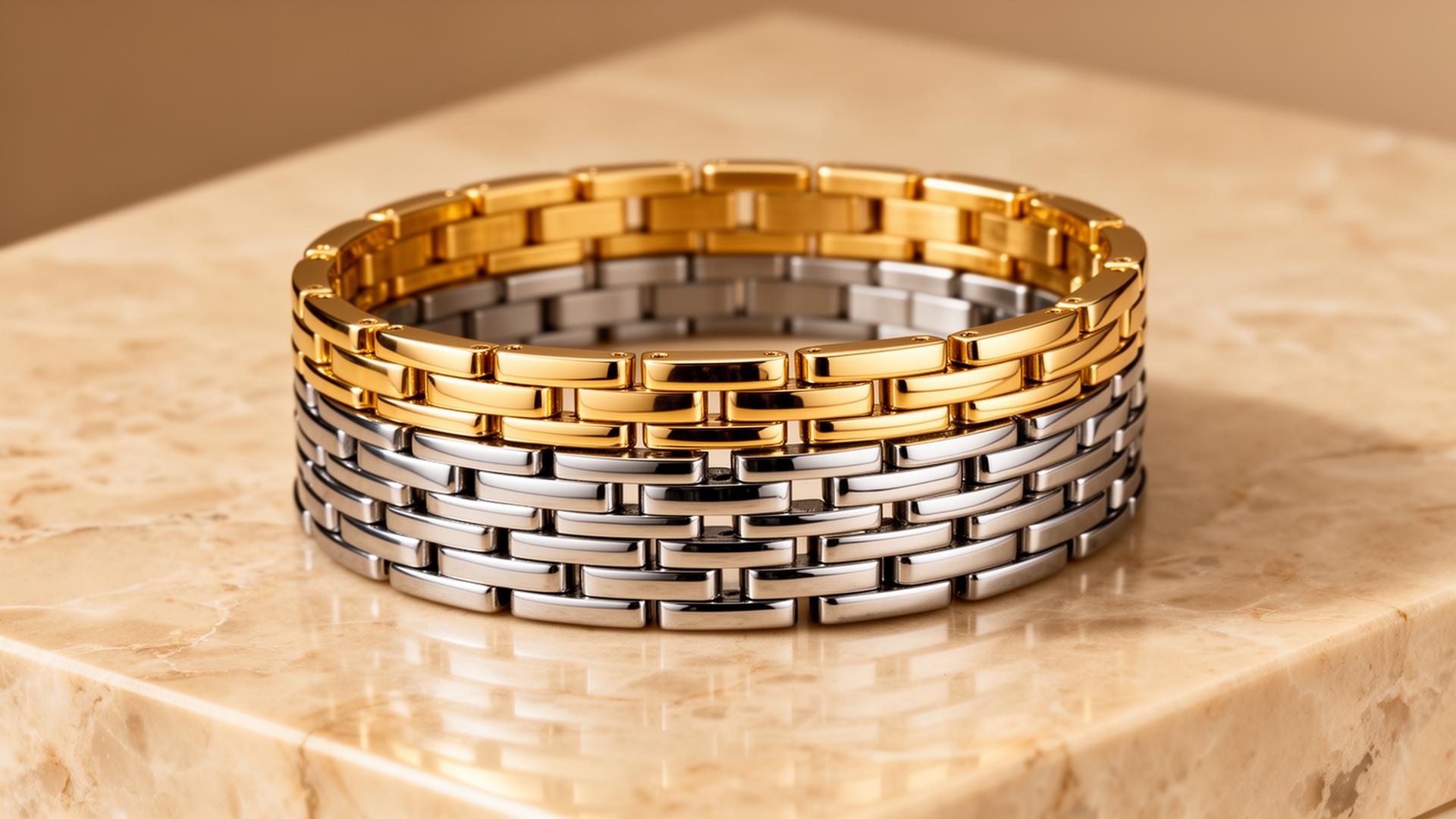 Stainless Steel Bracelets Gold Silver